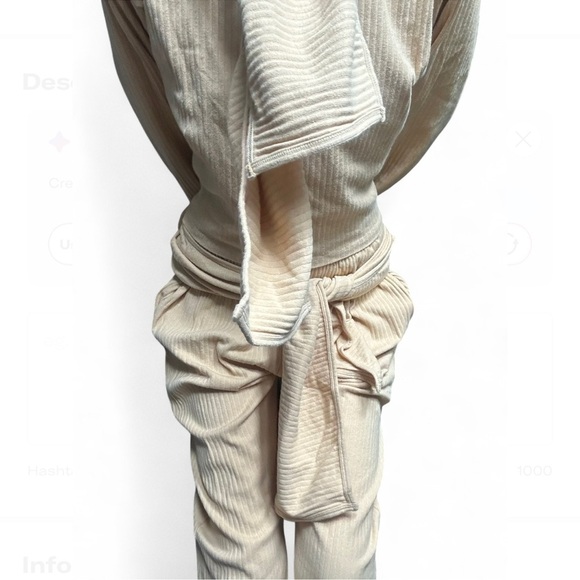 Baserange Tour Sweatpants in Dust Beige - Picture 6 of 7